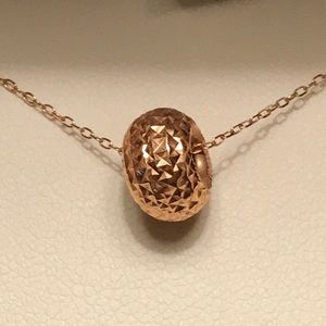 🆕 14k Rose Gold Bead Necklace